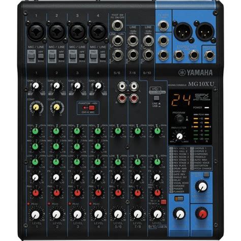 Yamaha Mg10xu 10 Input Mixer With Built In Fx And 2 In2 Out Usb Interface