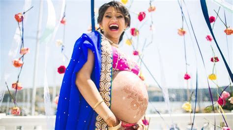 Majestic Indian Maternity Shoot Breaks Typical Belly Exposing Boundaries