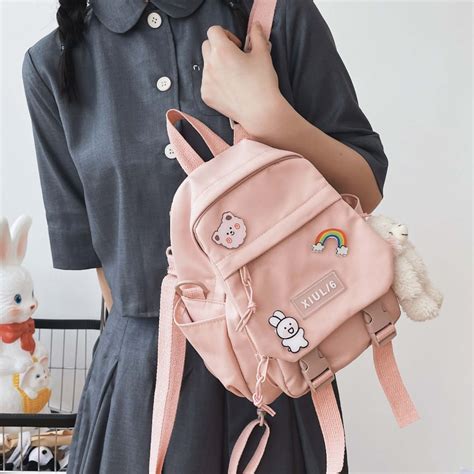 kawaii canvas japanese style harajuku backpack kawaiitherapy