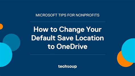 How To Change Your Default Save Location To Onedrive Youtube