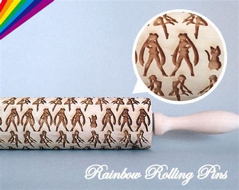 Embossing Rolling Pin For Cookies Laser Engraved Sailor Moon Luna Anime