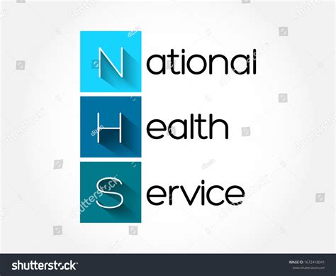 Nhs National Health Service Acronym Medical Stock Vector Royalty Free