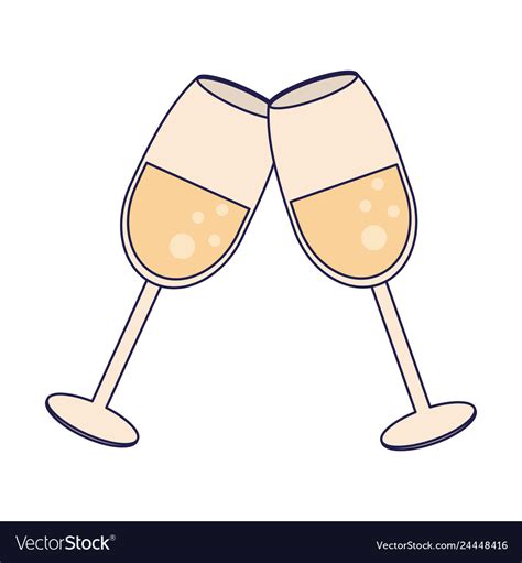 The image is png format with a clean transparent background. Cartoon Wine Glasses Toasting | All About Image HD