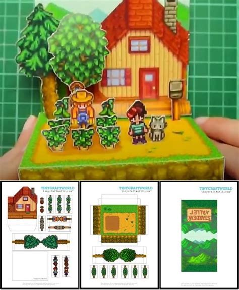 Papermau Stardew Valley Little Farm Diorama Papercraft By Tiny
