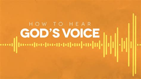 Hearing The Voice Of God Part Five Ralph Howe Ministries