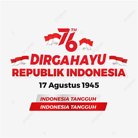 Hut Ri Vector PNG Images Dirgahayu Republik Of Indonesia Hut Ri 76 Th