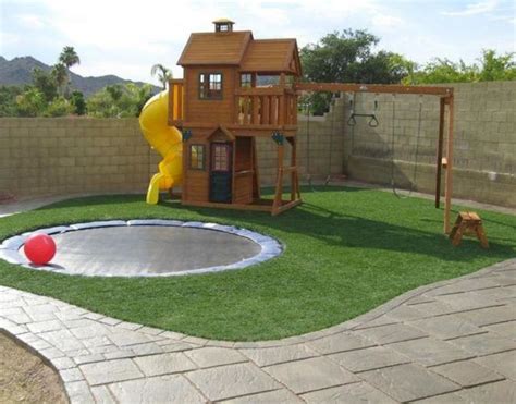 54 Interesting Small Backyard Playground Landscaping Decor Ideas