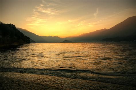 Sunset At Lake Como