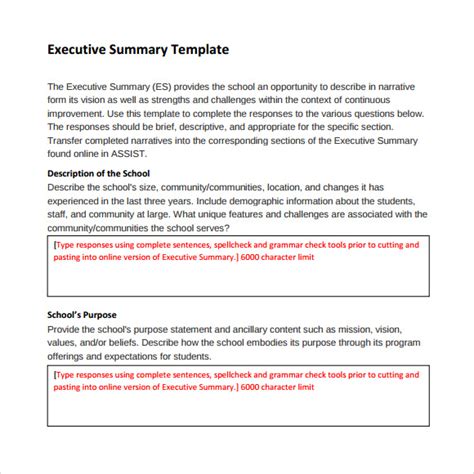 It's a critical document that can be challenging to write. 9 Executive Summary Templates for Free Download | Sample ...