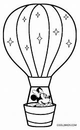 Balloon Air Coloring Printable Cool2bkids sketch template