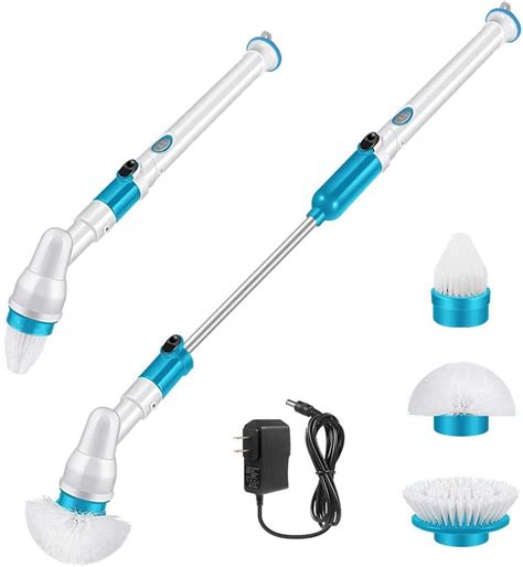 Electric Spin Scrubber 360 Cordless Bathroom Scrubber With 3 Replaceable Cleaning Shower