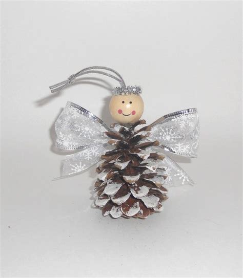 Ready To Ship Angel Pine Cone Ornament