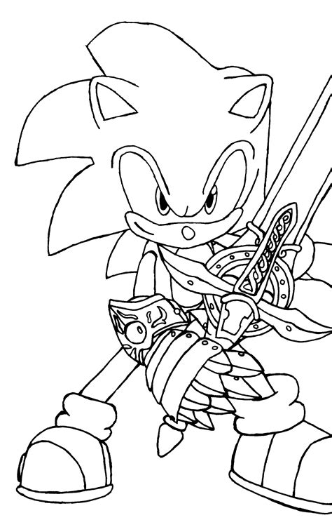 Download or print this amazing coloring page: Free Printable Sonic The Hedgehog Coloring Pages For Kids