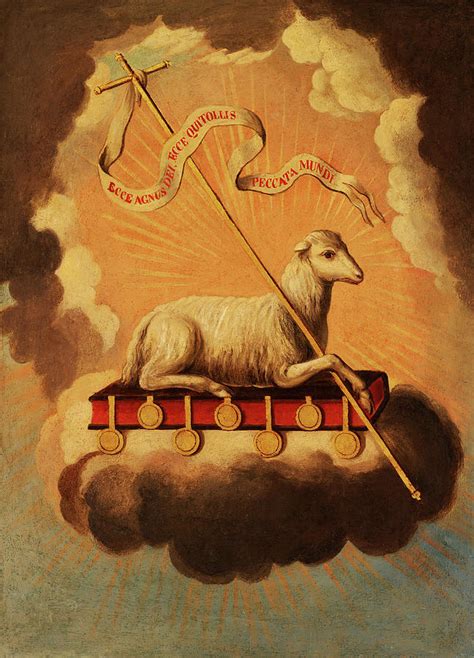 Lamb Of God Agnus Dei Painting By Jose Campeche Pixels