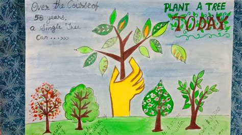 Poster On Grow More Trees 🎄 Save Trees Plant A Tree Today Youtube