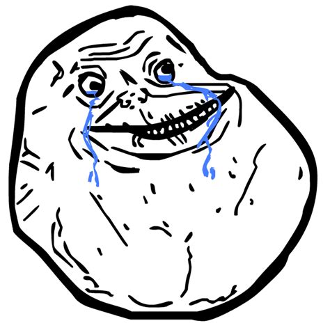 Forever Alone Troll Face Clip Art Library