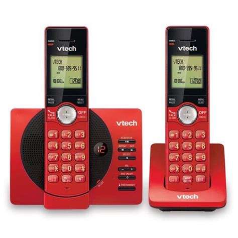 Teléfonos De Casa Dúo Rojo Vtech