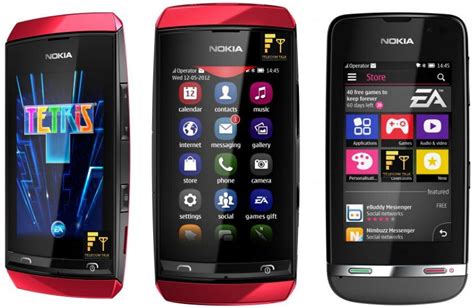 Nokia Unveils 3 Full Touch Low Cost Asha Phones Nokia Asha 305 Nokia