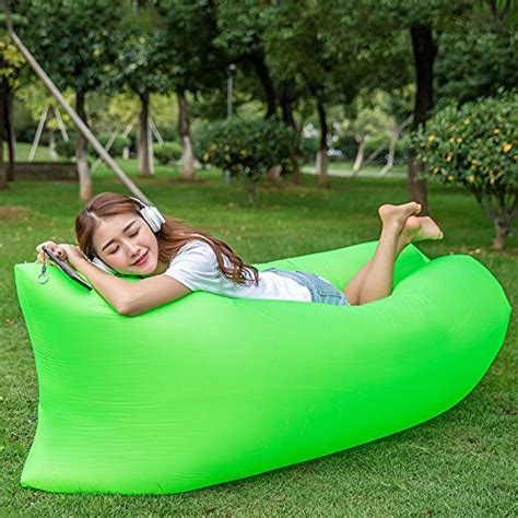 Inflatable Air Bed Lounger Cum Sleeping Bag Large Camping And Beach