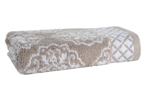 Taupe Splasharctic White Medallion Hand Towel Better Homes And Gardens