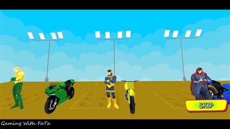 Superhero Tricky Bike Race 01 Superhero Bike Racing Game Android