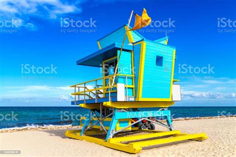 Lifeguard Tower In Miami Beach Stock Photo Download Image Now