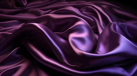 Premium Ai Image Abstract Purple Satin Background