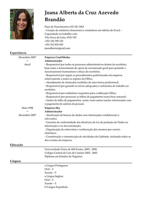 Modelos De Currículos Cv Livecareer Pt