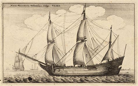 Dutch Fluyt Cargo Vessel From The Late 17th Century Watthanse