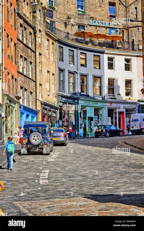 Victoria Street Edinburgh Scotland Stock Photo Alamy