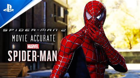 Spider Man Movie Accurate Suit Mod Spider Man PC Mods Cutscenes YouTube