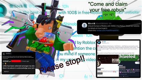 Roblox Scam Bots Are On Twitter Help Youtube