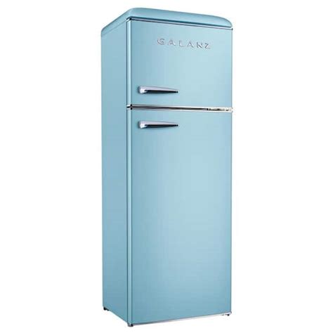 Galanz 12 Top Freezer Retro Refrigerator With Dual Door True Freezer