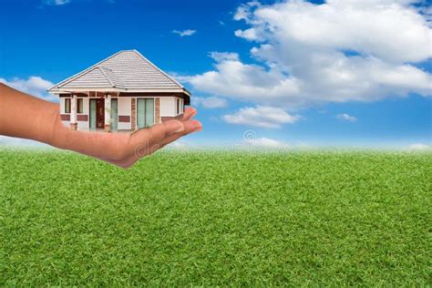 House In Hand Stock Image Image Of Estate Holding House 44411107