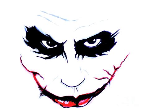 Joker Smile Drawing By Victor De Leon