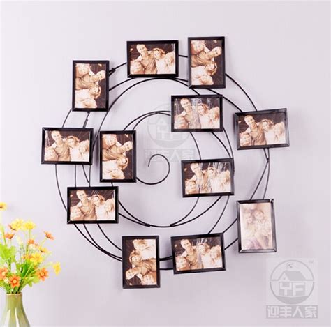 Spruce up your bedroom light fixture by adding an old frame to the ceiling. Ou, wrought iron photo wall Sitting room background wall ...