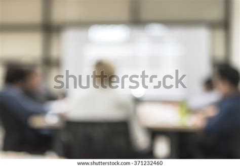 Office Meeting Blur Background Business People Stock Photo 371232460
