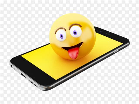 3d Smartphone With Emoji Icons Png Similar Png
