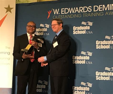 The 2019 W Edwards Deming Training Award Winners Graduate School Usa