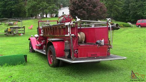 1931 Gramm Howe Antique Vintage Fire Engine Truck