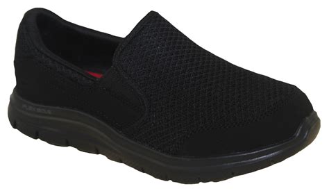 Skechers Womens Cozard Slip Resistant Work Shoe 76580 Blk Right Foot