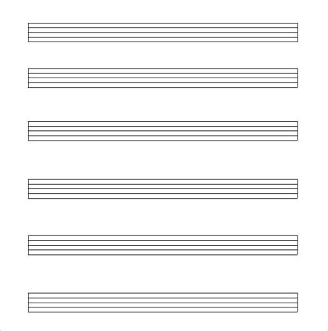 Free 6 Sample Music Paper Templates In Pdf