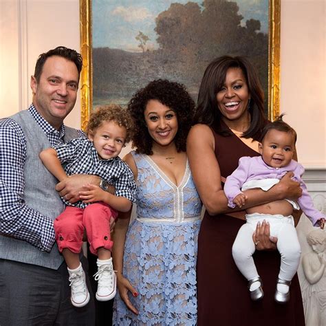 She also plays a game of give me a minute so we can get to. Tamera Mowry & Her Family With Michelle Obama | Barack ...
