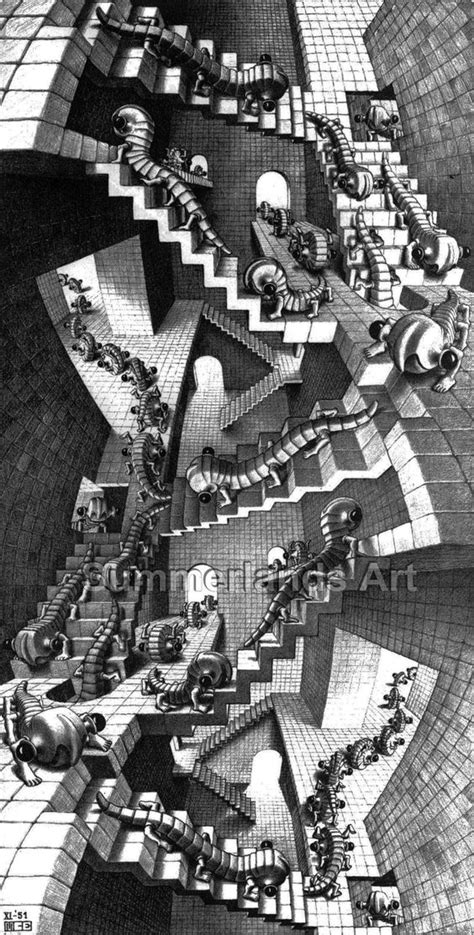 Fine Art Print Escher Art Paper Canvas Mc Escher Tetrahedral Planetoid