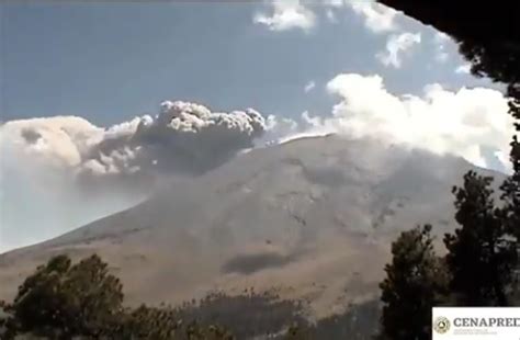 Volcán Popocatépetl Registra Nueva Exhalación De 400 Metros De Altura N