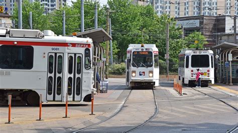 Septa Trolleys Around 40th St Portal Philadelphia Youtube