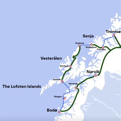 Rundreisen Mit öffentlichen Verkehrsmitteln In Nordnorwegen