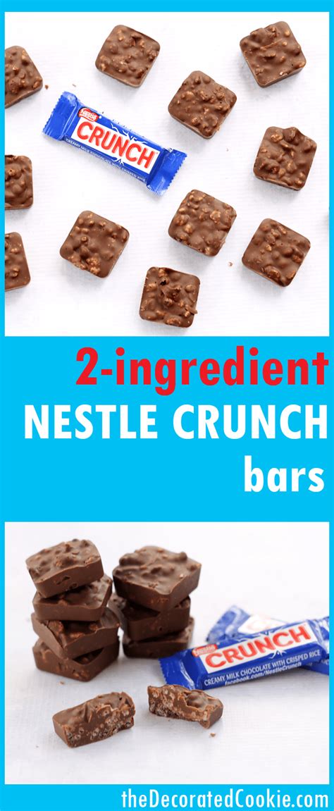 Easy Homemade Nestle Crunch Bars Only 2 Ingredients Recipe