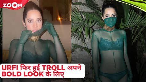 Urfi Javed Brutally Trolled For Green See Through Dress Netizens Say