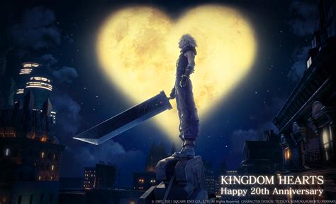 New Official Final Fantasy Vii Remake Art Commemorates Kingdom Hearts